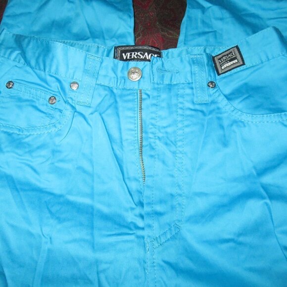Versace Jeans Couture Straight Leg Cotton Jeans Pants 30 44 Italian US 8 - Picture 5 of 7